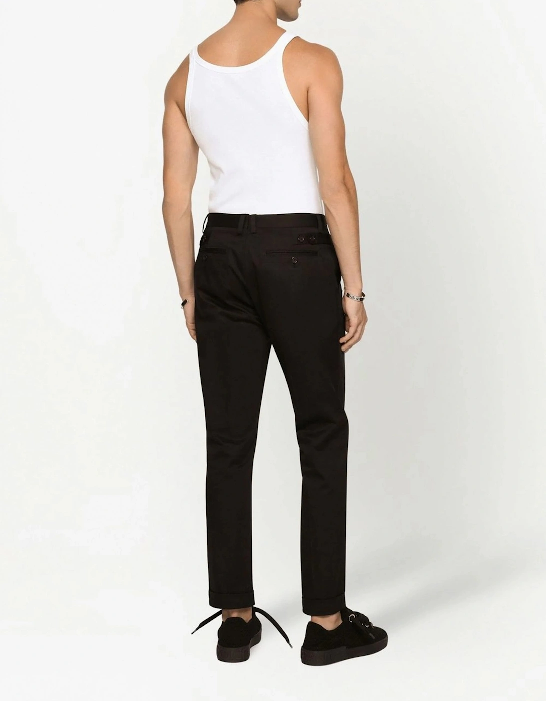 Branded Cotton Vest White