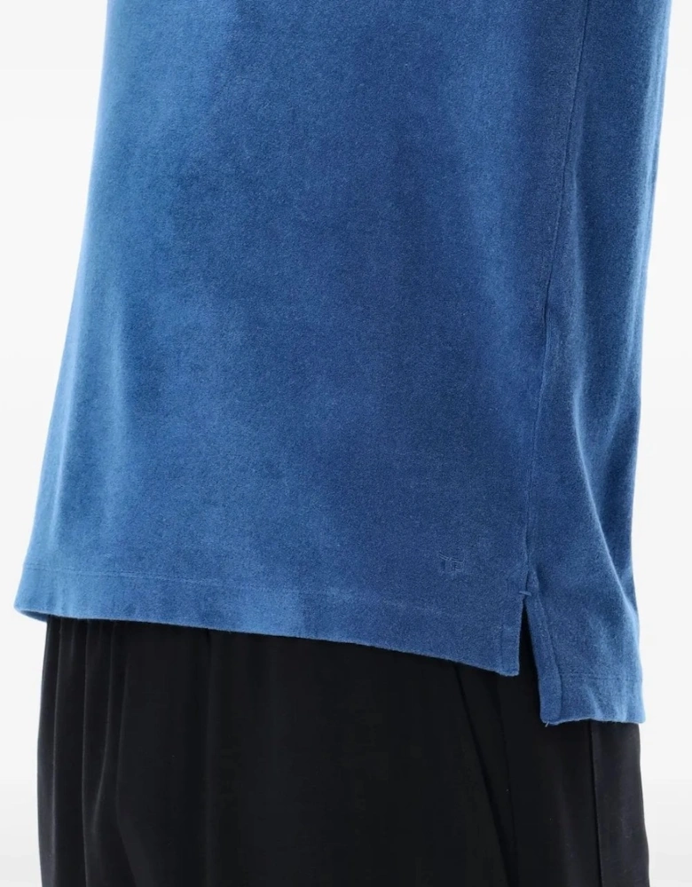 Towelling Polo Blue