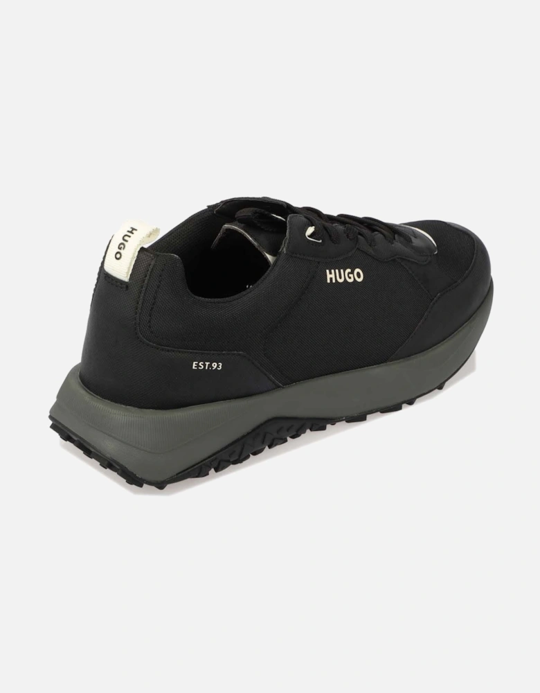 Logo Tape Trim Mixed-Material Trainers