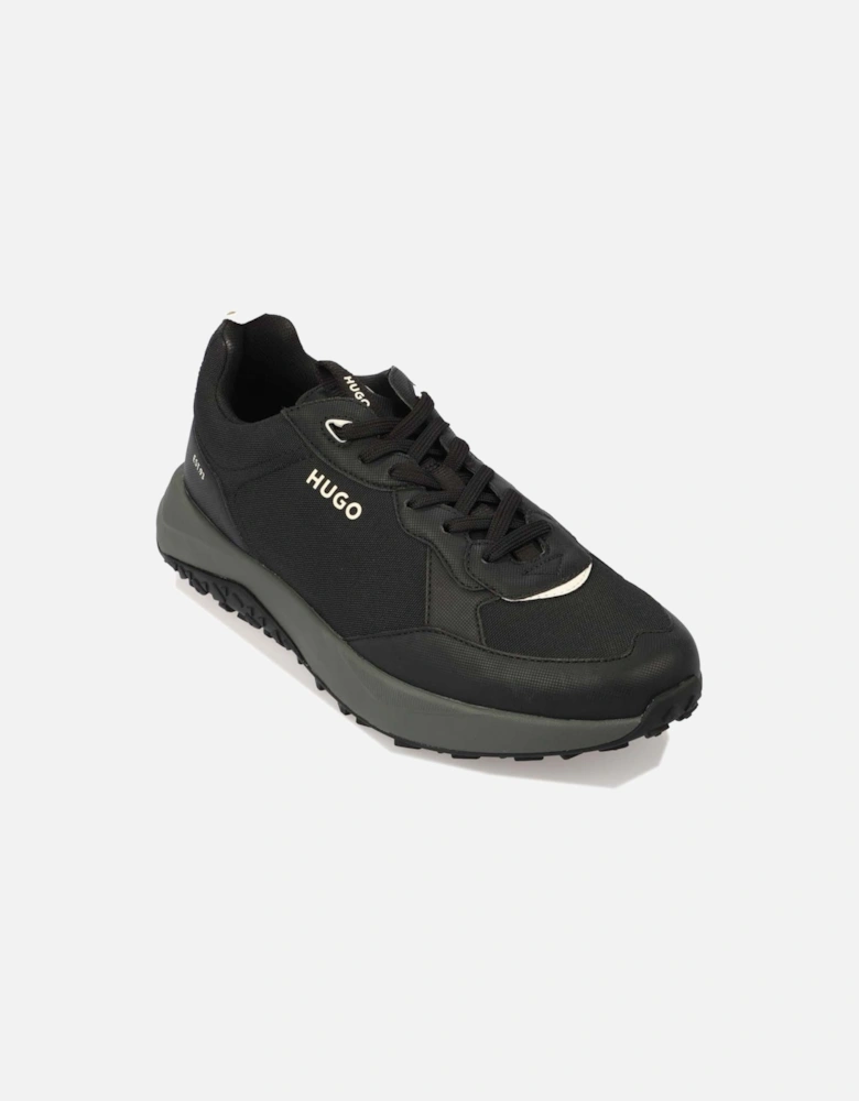 Logo Tape Trim Mixed-Material Trainers