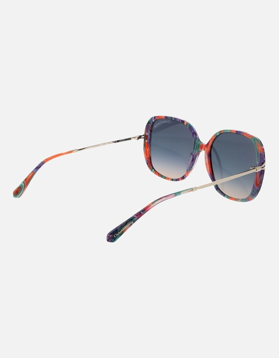 Square Acetate Sunglasses with Mirrored Gradient Lenses Women -