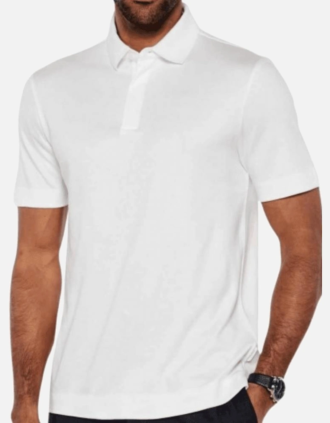 P-Press Slim Fit White Polo Shirt, 3 of 2