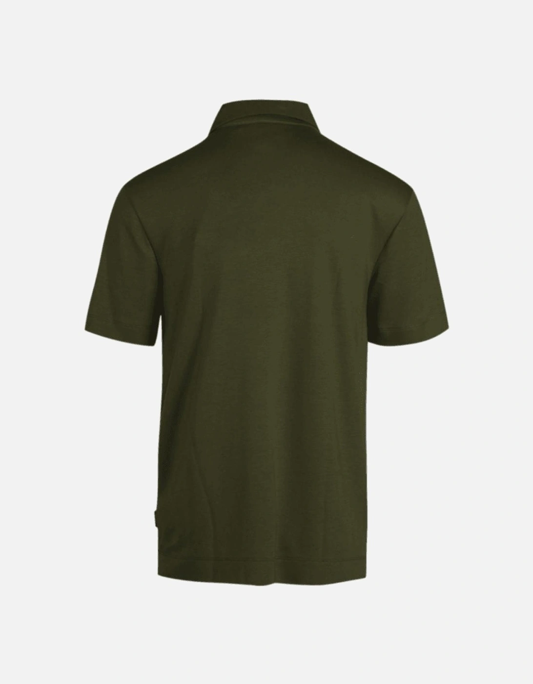 P-Press Slim Fit Green Polo Shirt
