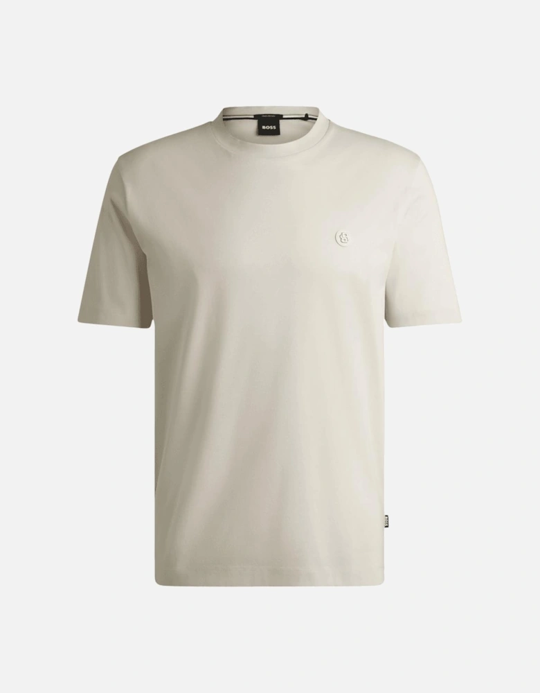 C-Taut 01 Logo Slim Fit Beige T-Shirt