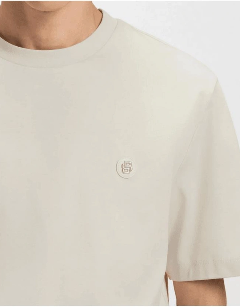 C-Taut 01 Logo Slim Fit Beige T-Shirt
