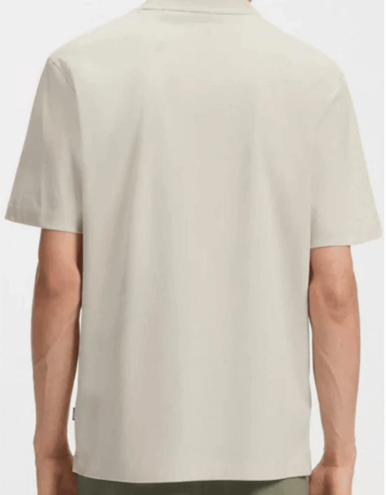 C-Taut 01 Logo Slim Fit Beige T-Shirt