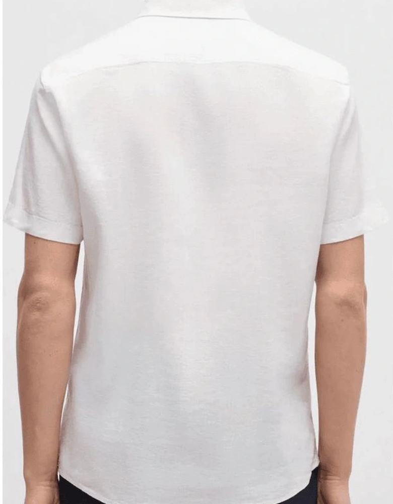 C-Roan Linen Slim Fit White Shirt