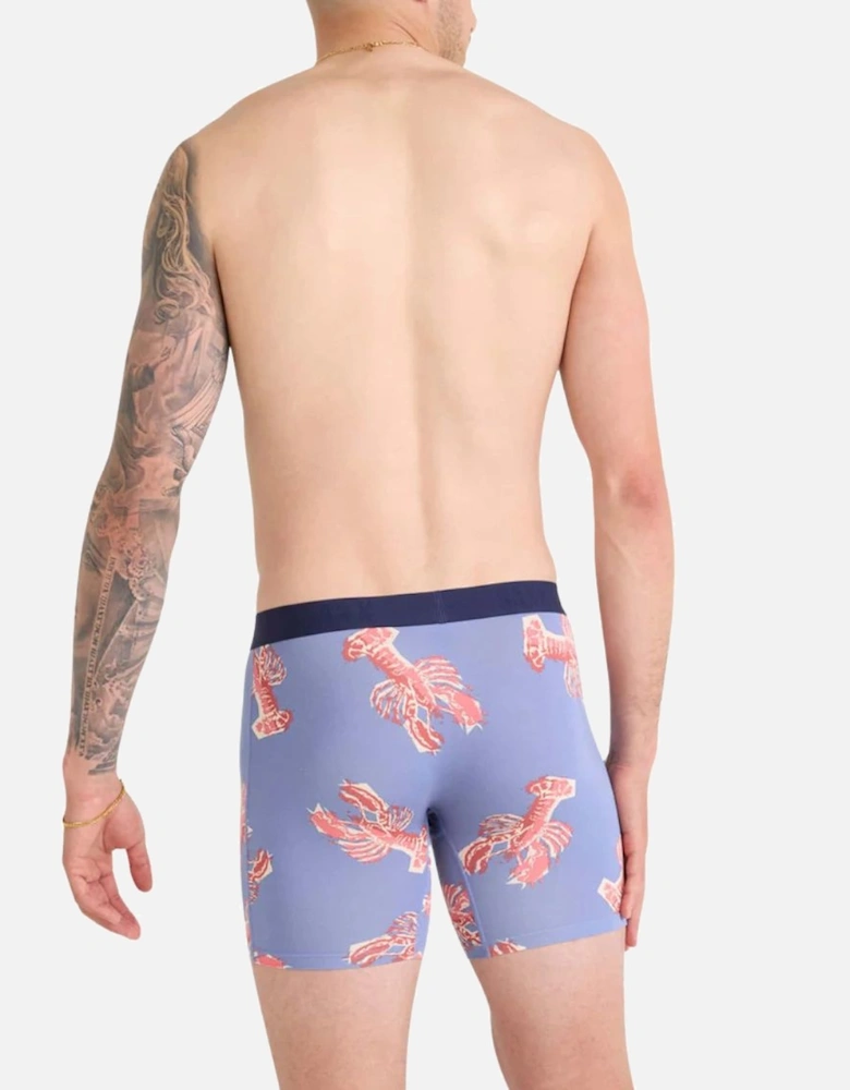 Vibe Xtra Soft Fly Boxer Brief 6", Lobster Boil Tidal Blue