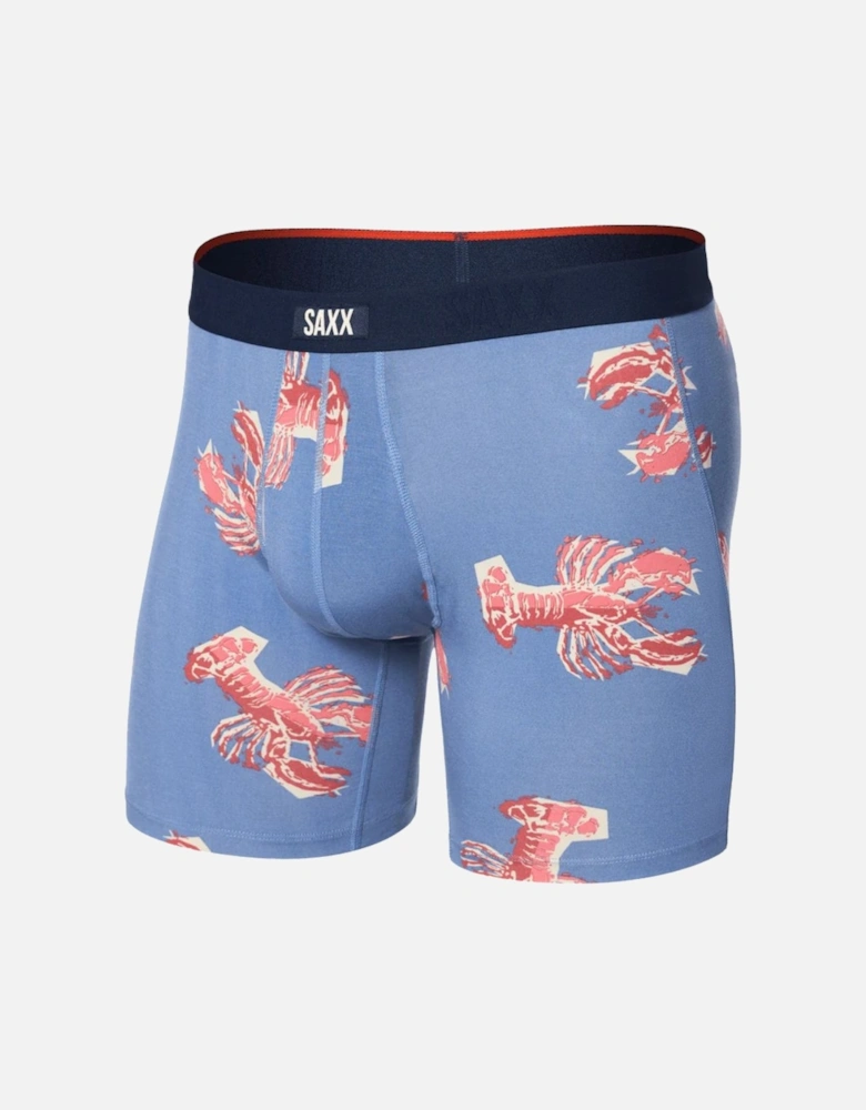 Vibe Xtra Soft Fly Boxer Brief 6", Lobster Boil Tidal Blue