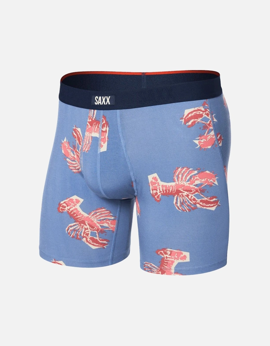 Vibe Xtra Soft Fly Boxer Brief 6", Lobster Boil Tidal Blue, 5 of 4