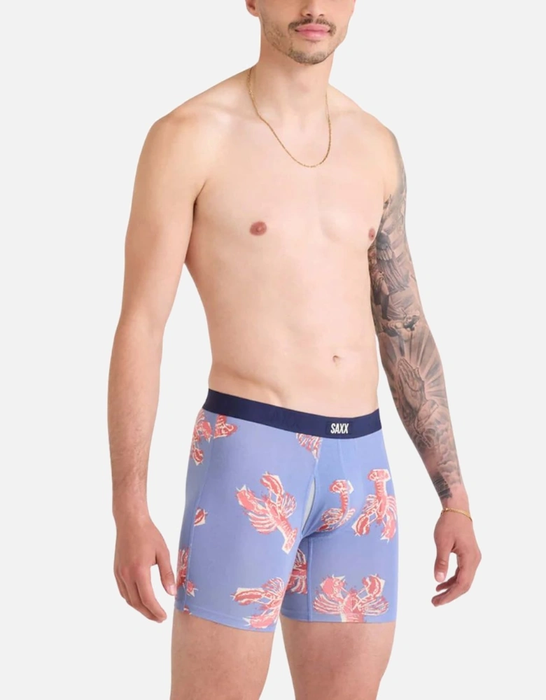 Vibe Xtra Soft Fly Boxer Brief 6", Lobster Boil Tidal Blue