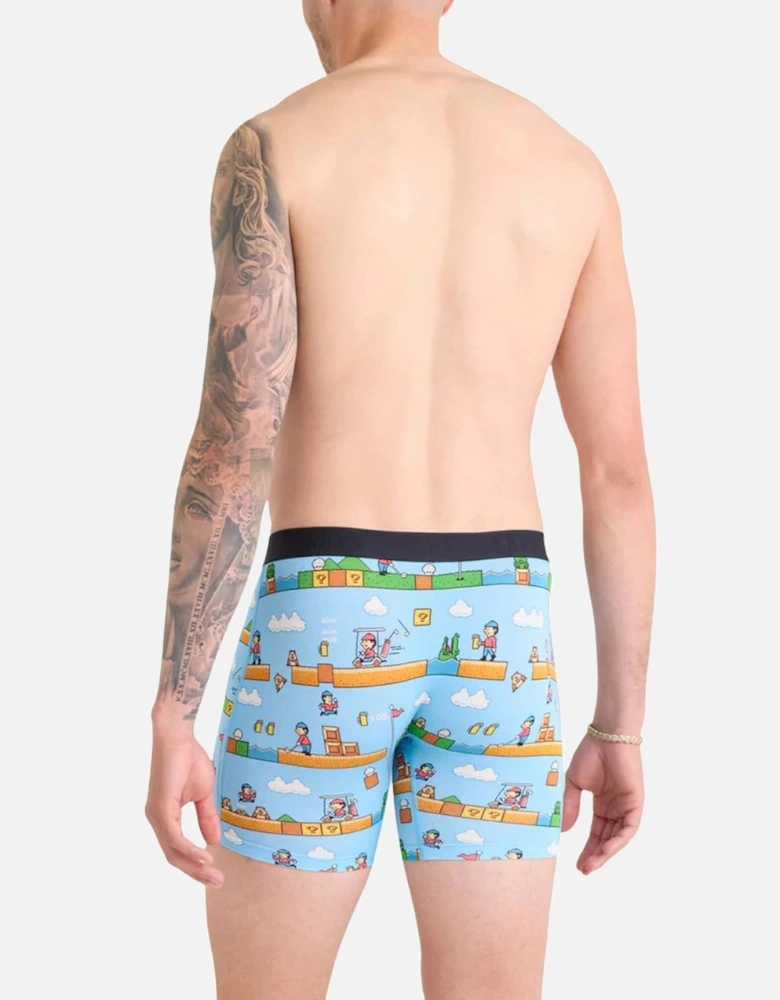 Vibe Xtra Soft Fly Boxer Brief 6", Out Of Bounds Blue
