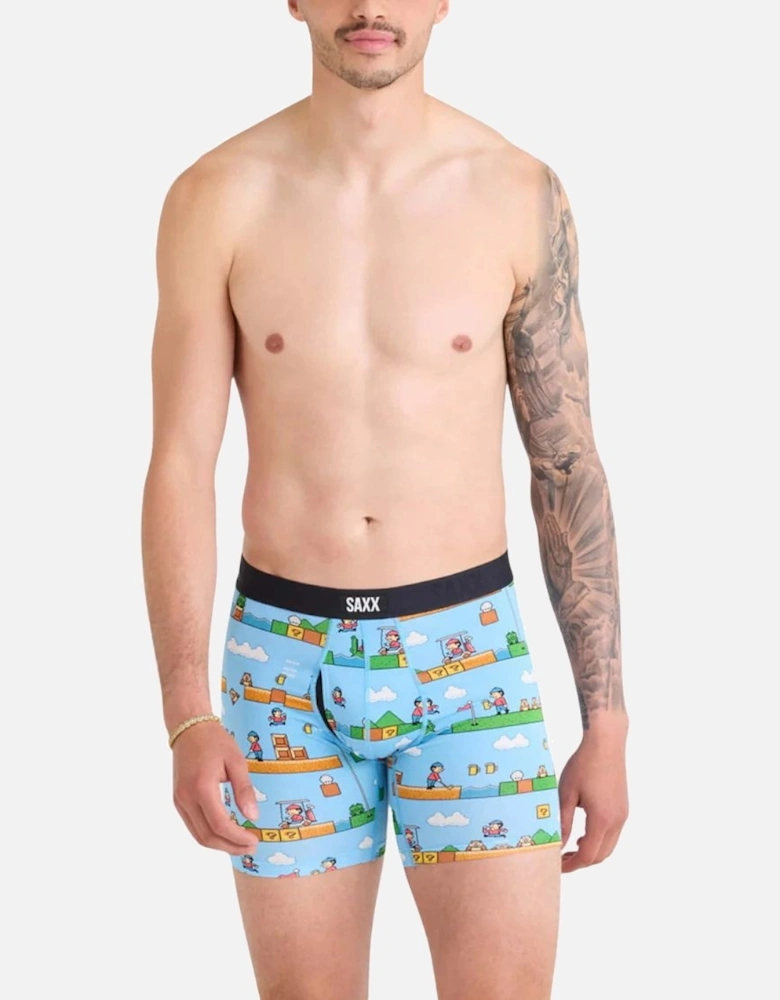 Vibe Xtra Soft Fly Boxer Brief 6", Out Of Bounds Blue