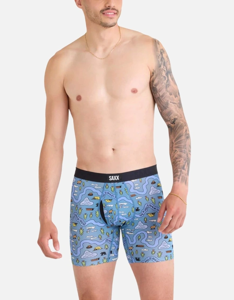 Vibe Xtra Soft Fly Boxer Brief 6", Take the Trail Slate