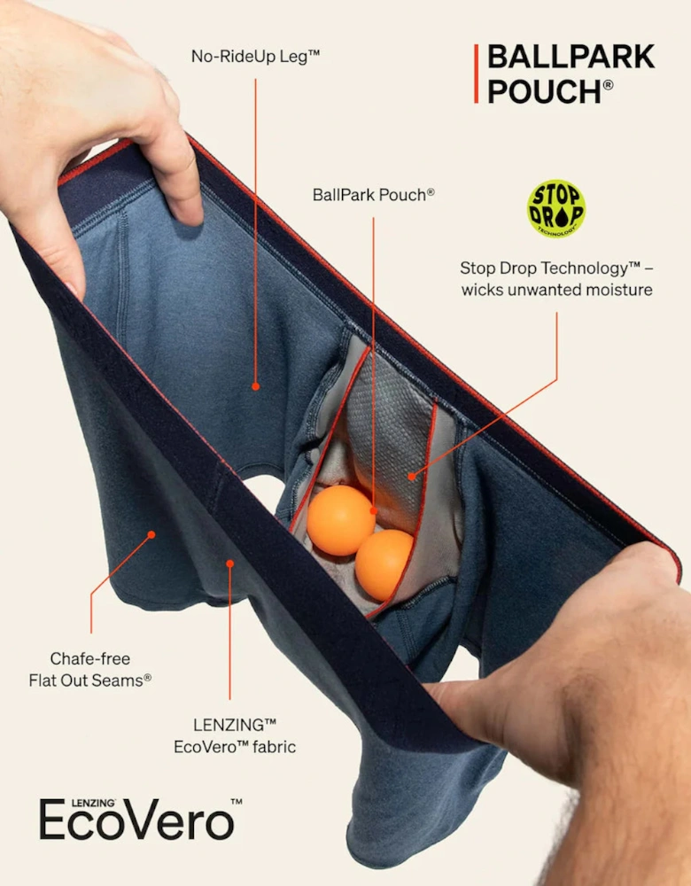 Vibe Xtra Soft Fly Boxer Brief 6", Take the Trail Slate