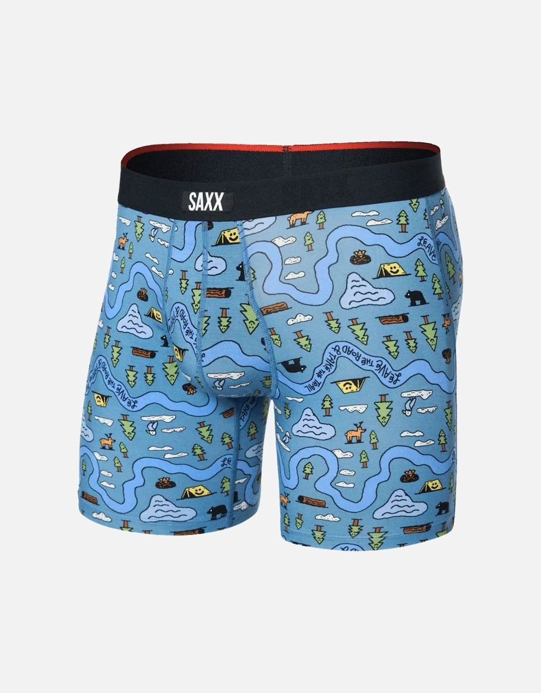 Vibe Xtra Soft Fly Boxer Brief 6", Take the Trail Slate, 5 of 4
