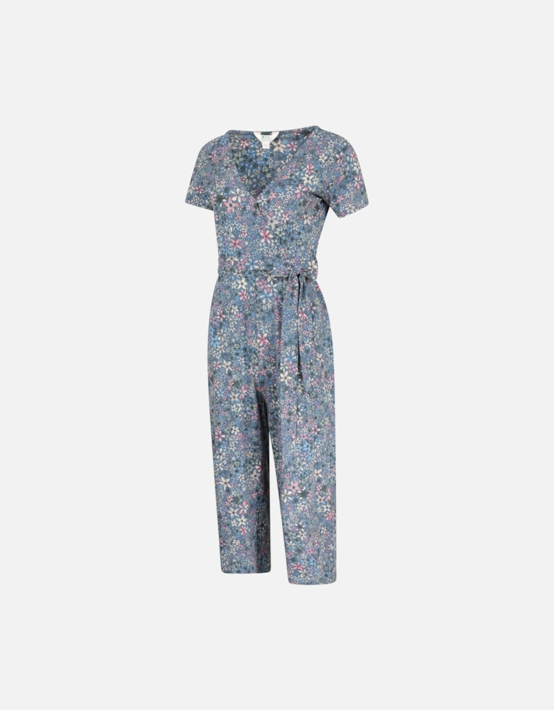 Womens/Ladies Santorini Floral Wrap Jumpsuit