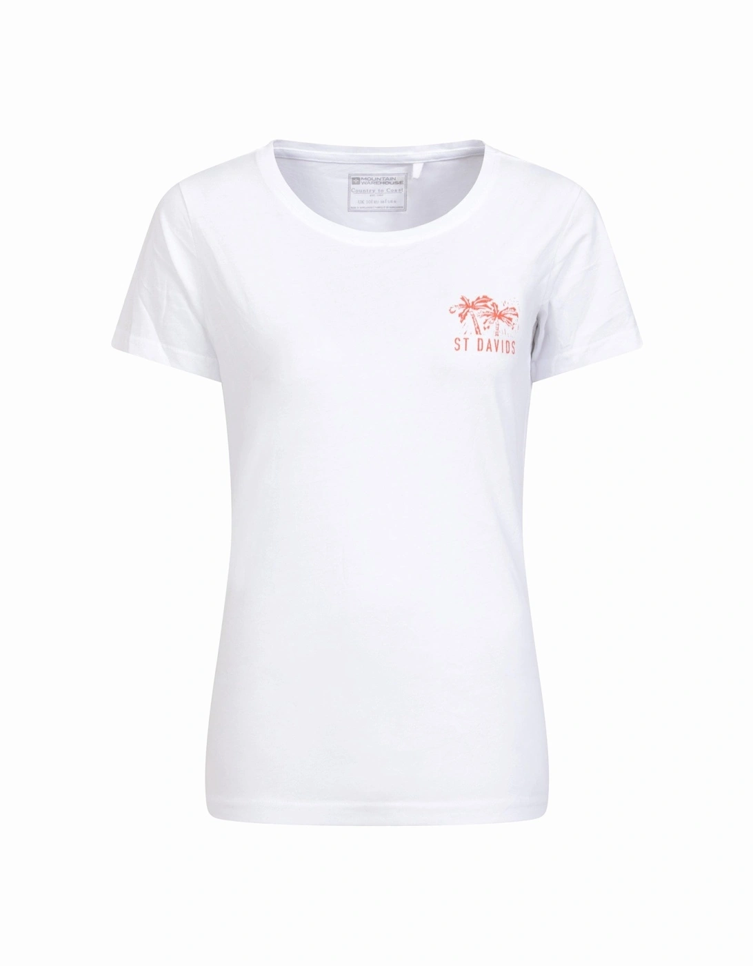 Mountain Warehouse Women's Mountain Warehouse Womens/Ladies St Davids Printed Organic T-Shirt - White