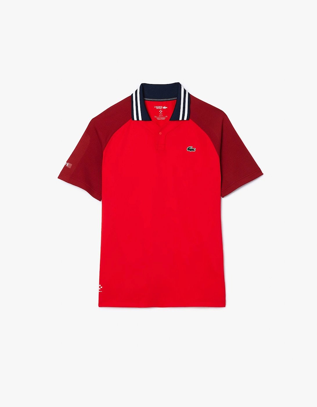 Lacoste Men's Tennis X Daniil Medvedev Slim-Fit Polo Shirt - Red - Size: 40