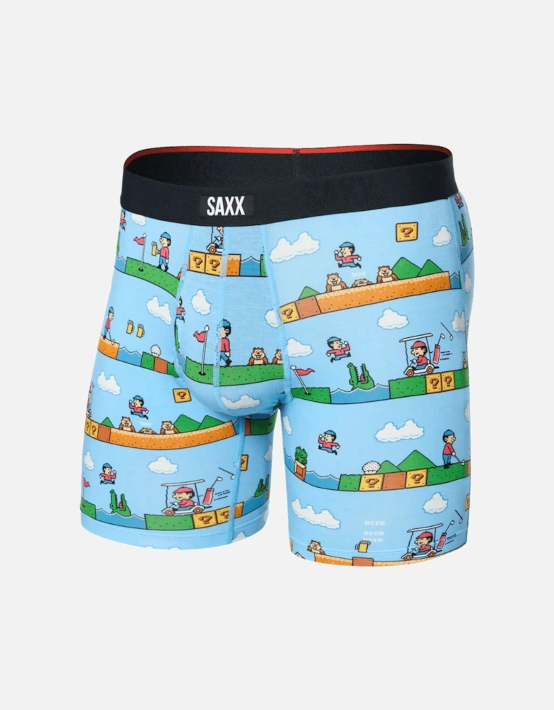 Vibe Xtra Soft Fly Boxer Brief 6", Out Of Bounds Blue