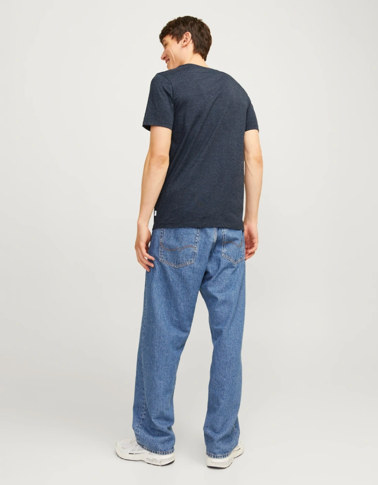 Essentials Short Sleeve Tee Navy Blazer Melange