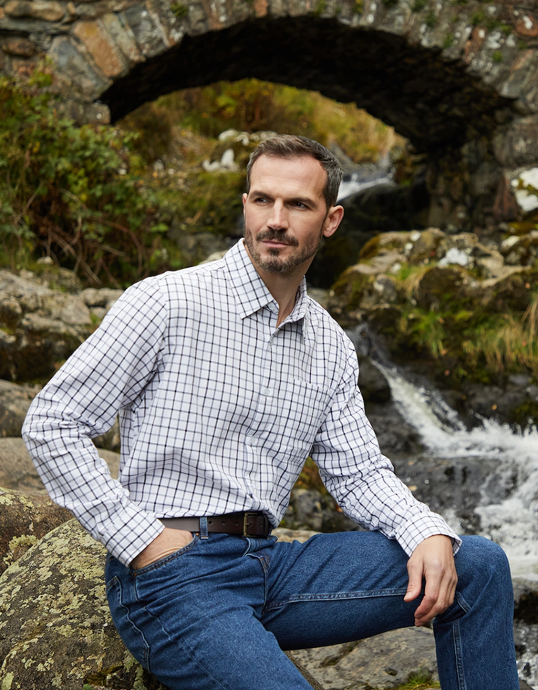 Men's Sedgebrook Shirt Navy/Storm, 4 of 3
