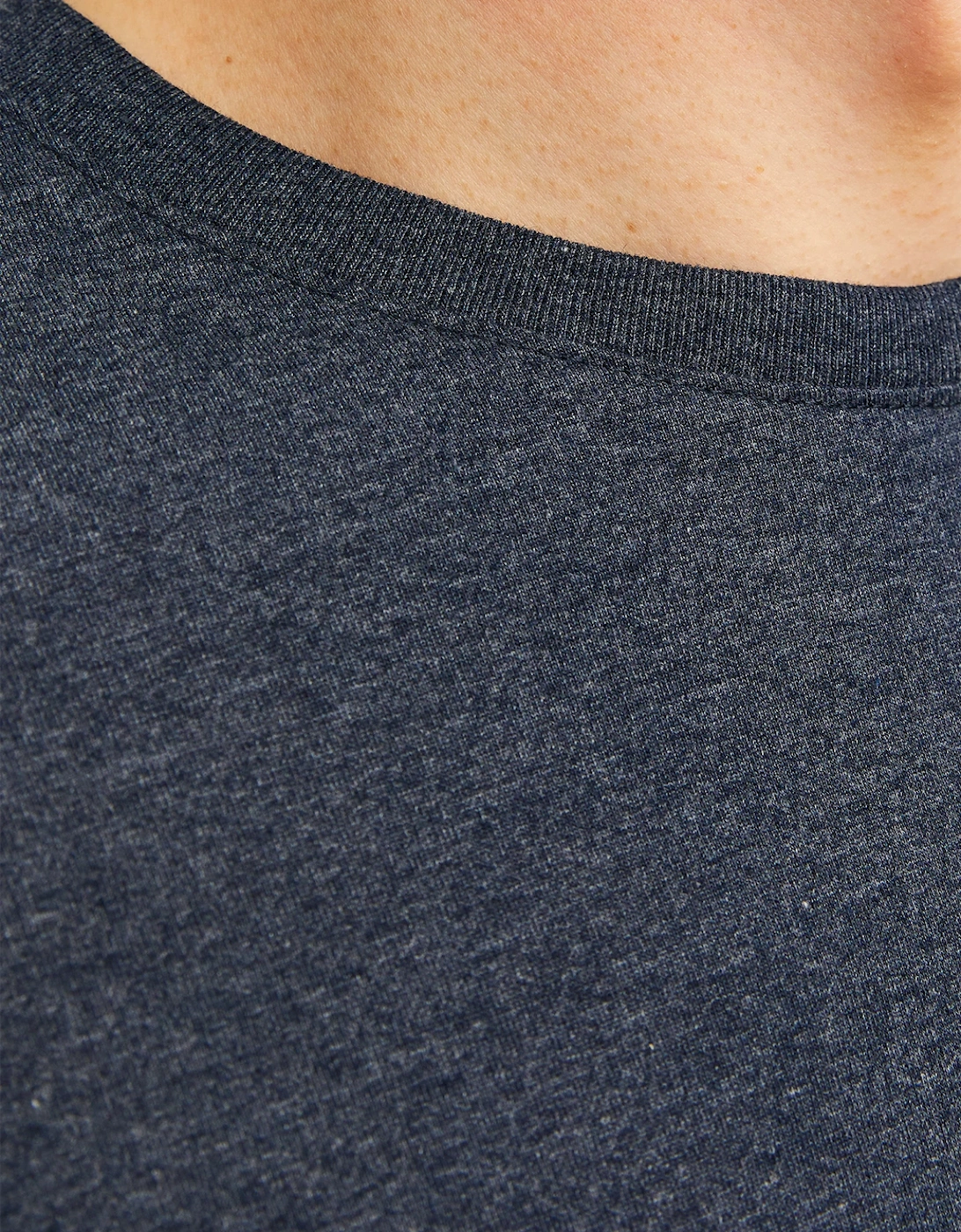Essentials Short Sleeve Tee Navy Blazer Melange