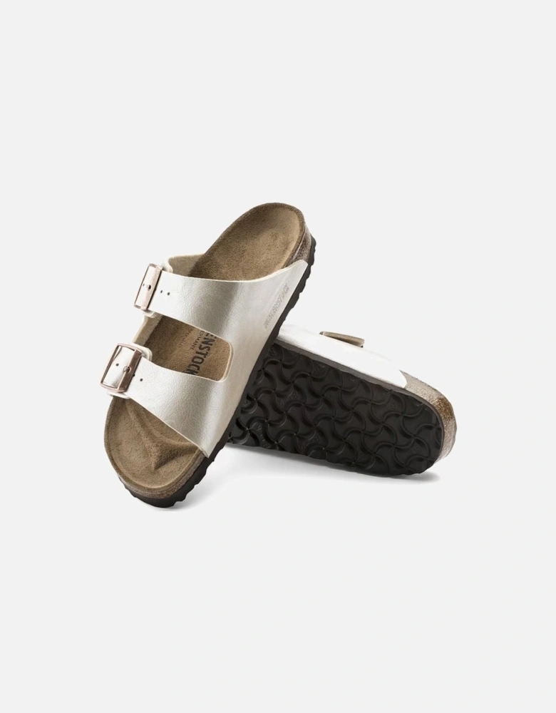 Birkenstock Women's Arizona Birko-Flor Graceful Pearl White