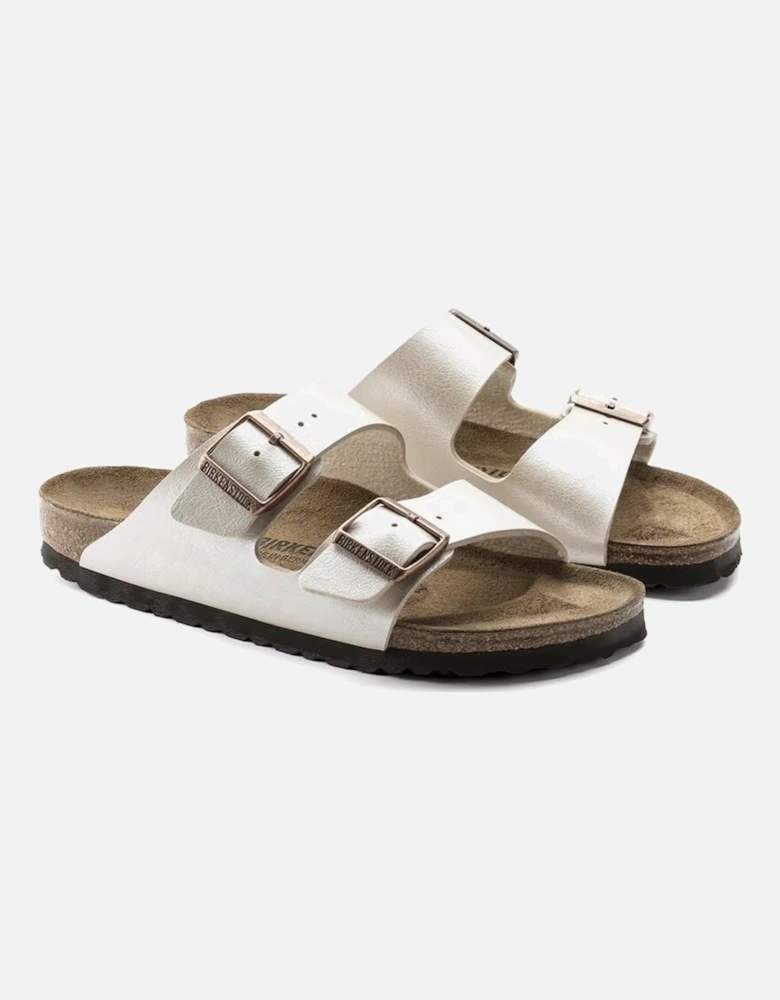 Birkenstock Women's Arizona Birko-Flor Graceful Pearl White