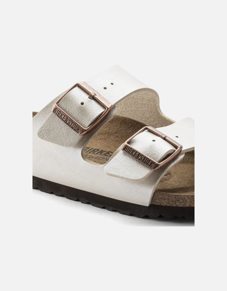 Birkenstock Women's Arizona Birko-Flor Graceful Pearl White
