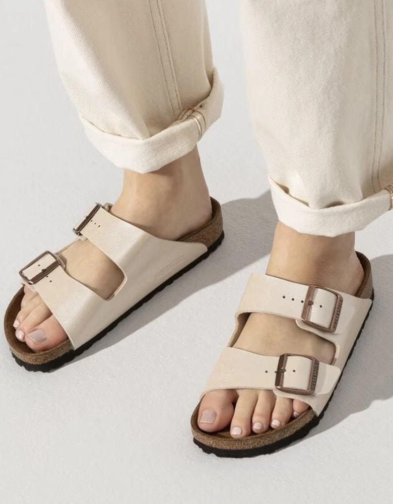 Birkenstock Women's Arizona Birko-Flor Graceful Pearl White