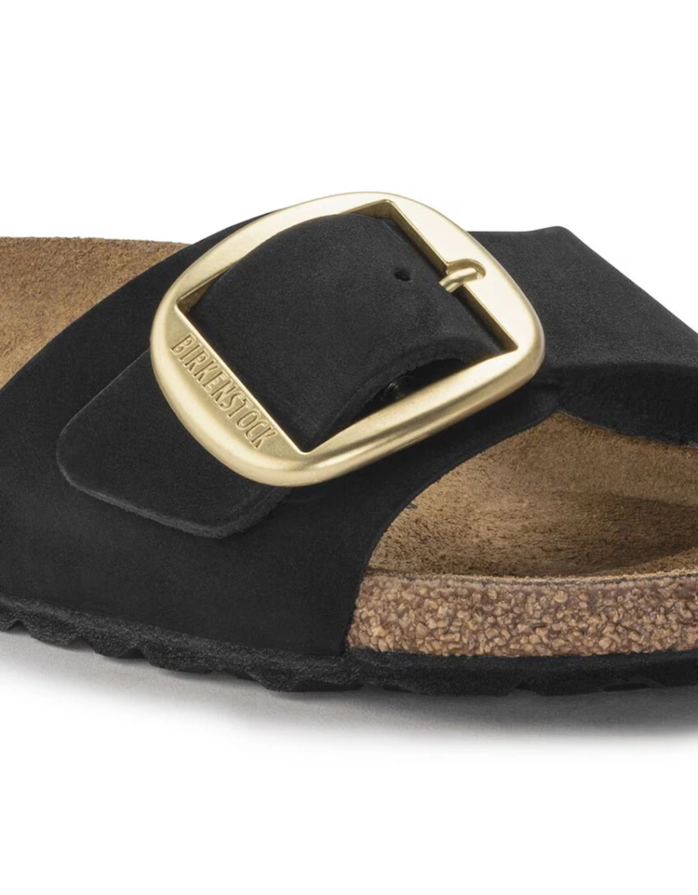Birkenstock Women's Madrid Big Buckle Nubuck Leather Black
