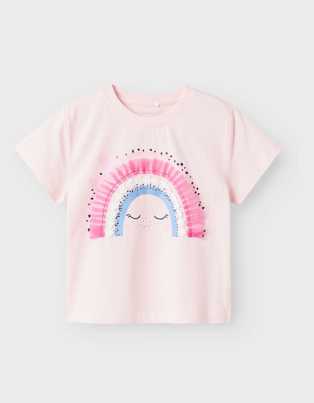 Mini Girl's Ditto Short Sleeve Top Ballerina, 4 of 3