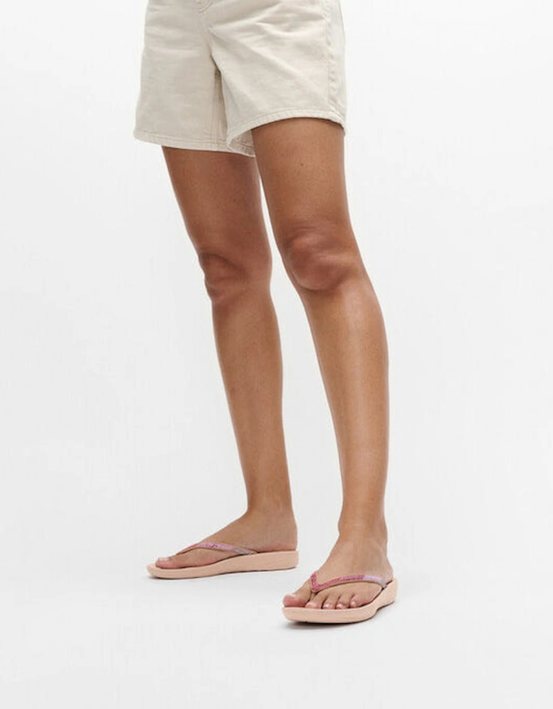 IQUSHION Womens Flip Flops Beige