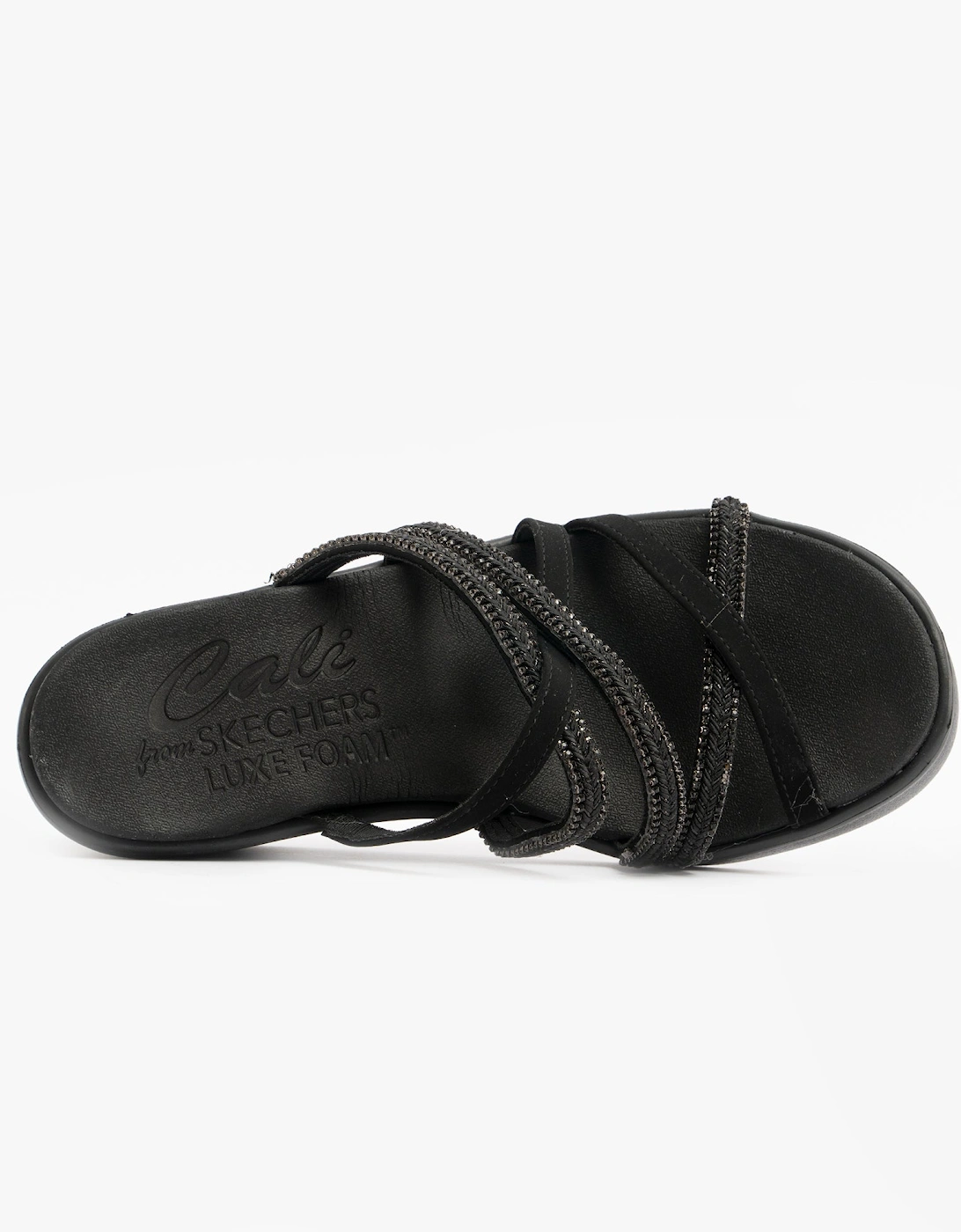 RUMBLE ON - NIGHT OUT Womens Multi Strap Sliders Black