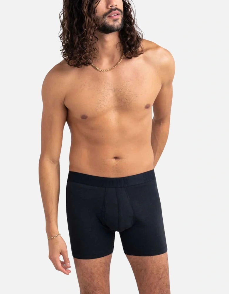 3-Pack DropTemp® Cooling Cotton Boxer Briefs 5", Black/Grey/Navy