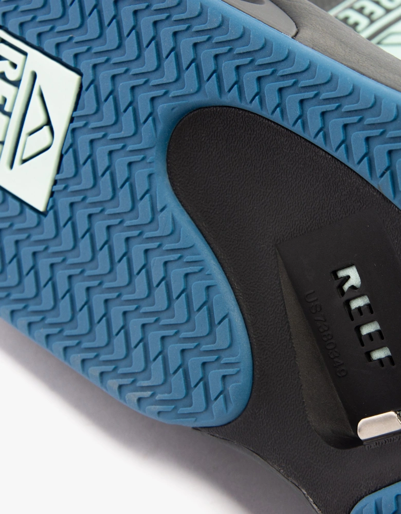 FANNING Mens Sandals Gunmetal/Ocean