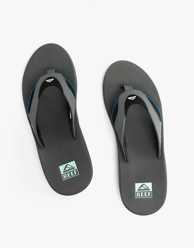 FANNING Mens Sandals Gunmetal/Ocean