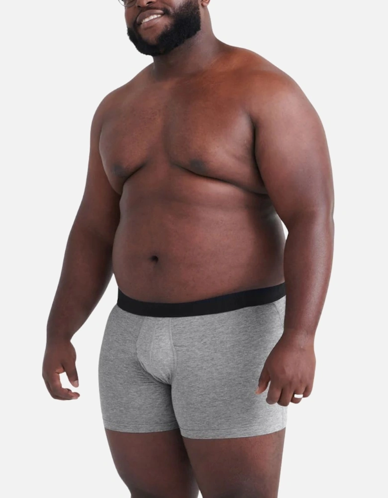 3-Pack DropTemp® Cooling Cotton Boxer Briefs 5", Black/Grey/Navy