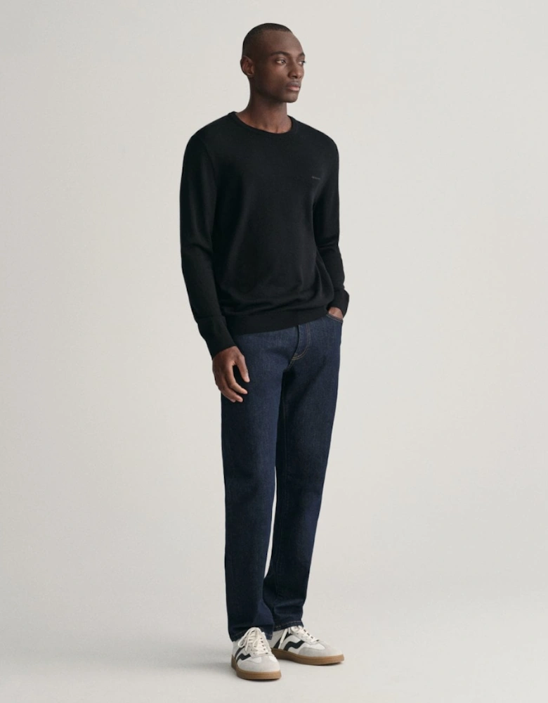 Mens Extrafine Merino Wool Crew Neck Jumper