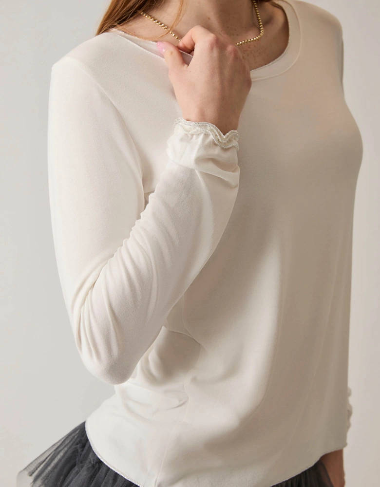 Long Sleeve White Top