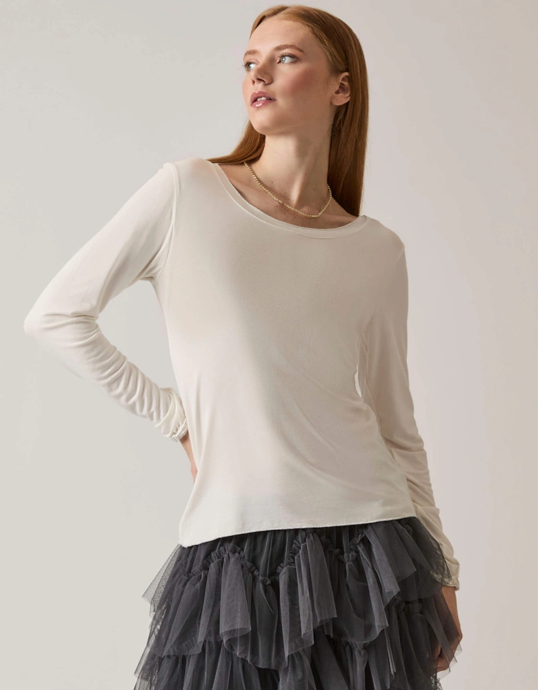 Long Sleeve White Top