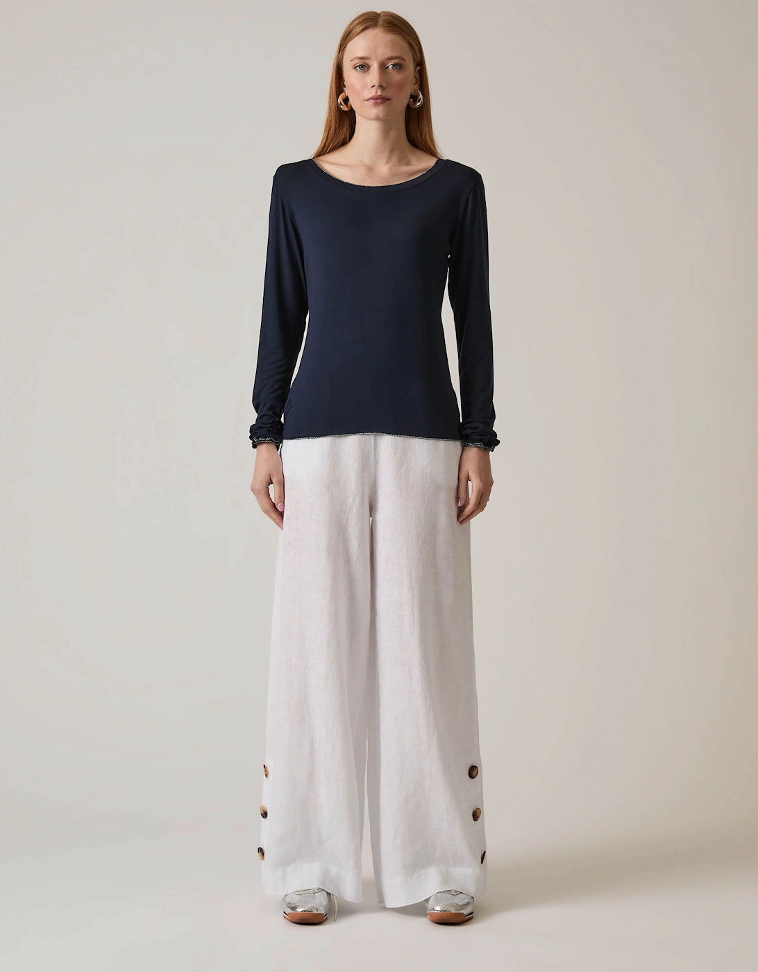 Long Sleeve Navy Top, 7 of 6