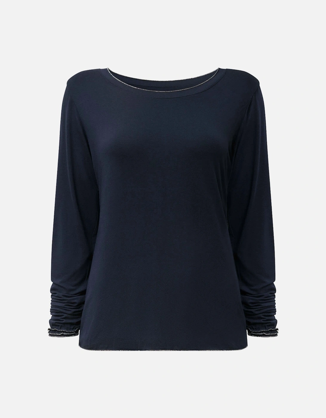 Long Sleeve Navy Top