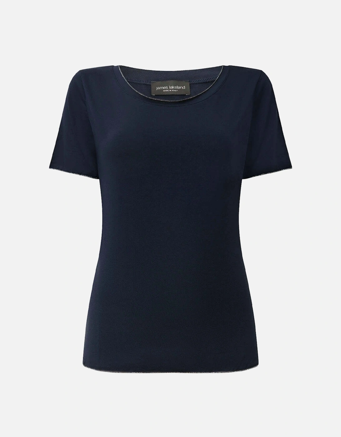 Short Sleeve Navy Top