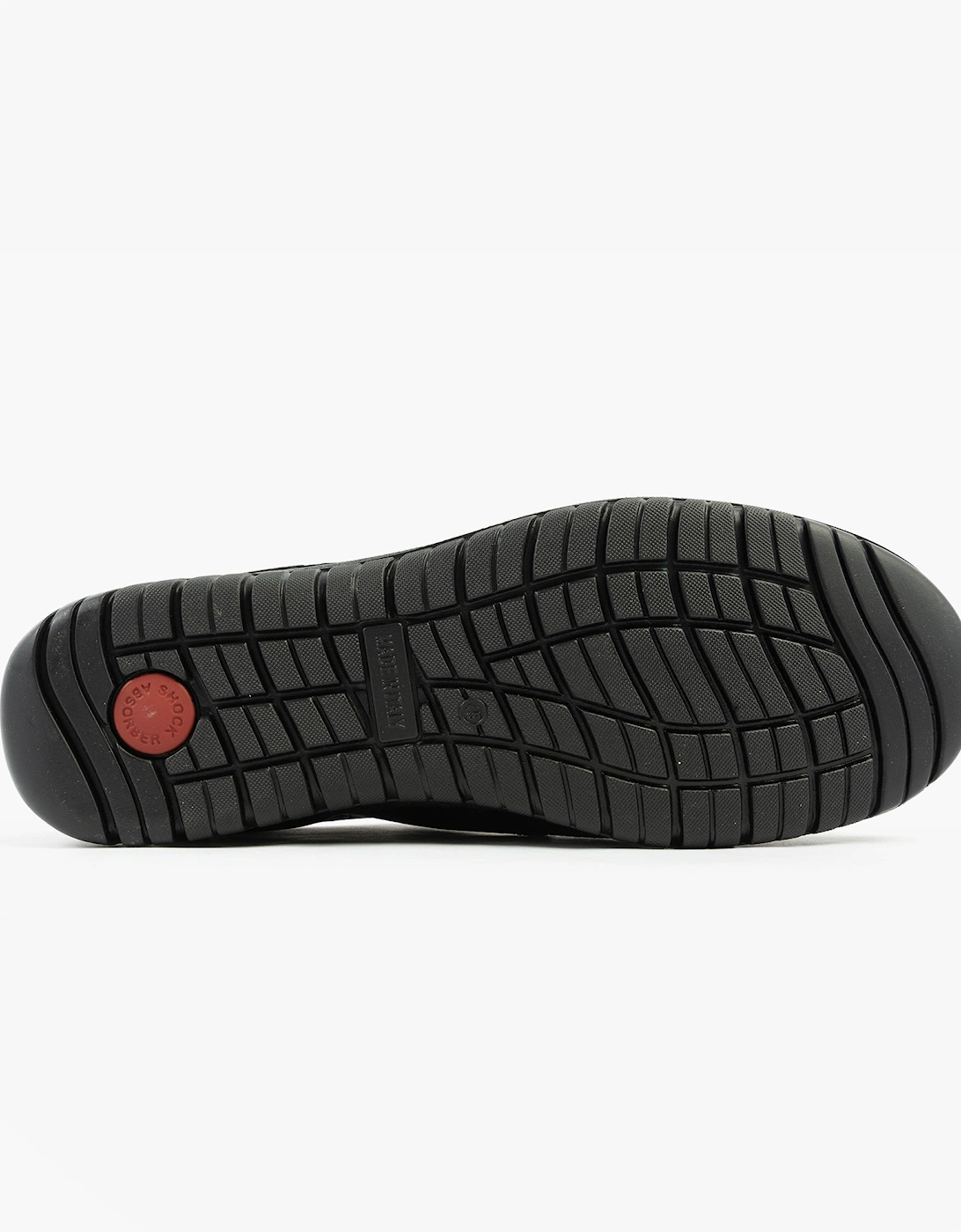 M227A Mens Casual Leather Slip-On Shoes Black