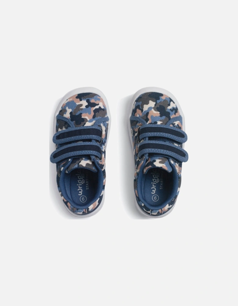 Wriggles Double Bat Kids Infant Canvas Shoes