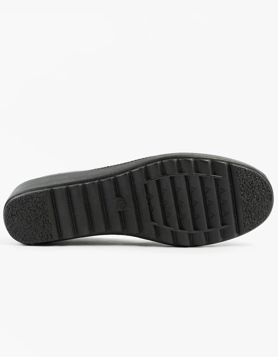 L878AP Womens Patent Slip-On Loafers Black Patent