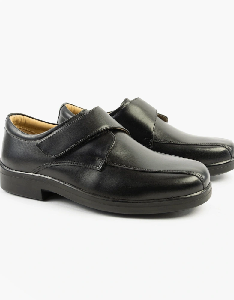 TEDDY Mens Touch Fasten Apron Shoes Black