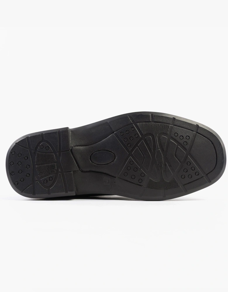 TEDDY Mens Touch Fasten Apron Shoes Black